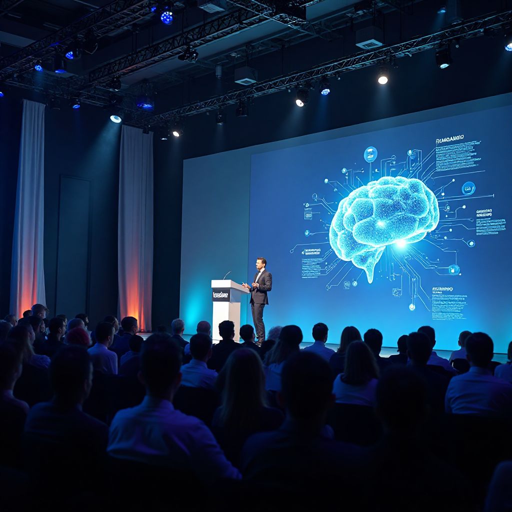 Prezentare la conferința de IA